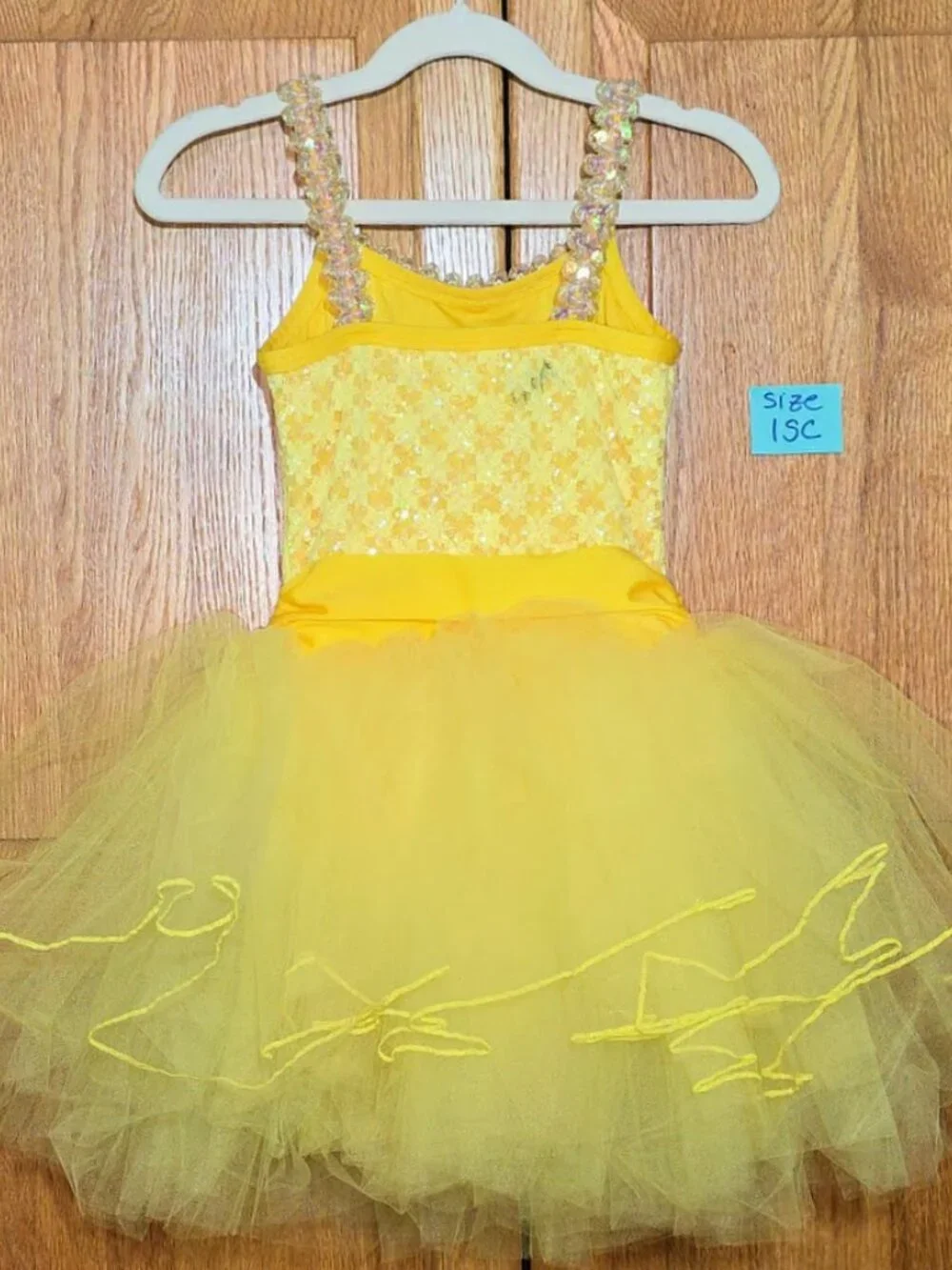 A Wish Come True V2121 Anywhere I Wander Yellow Sequin Tutu Dance Costume LSC